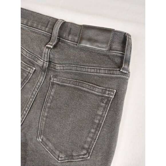 Madewell Petite 10" High-Rise Skinny Jeans in Black Starkey Wash Sz 25P - Picture 6 of 15